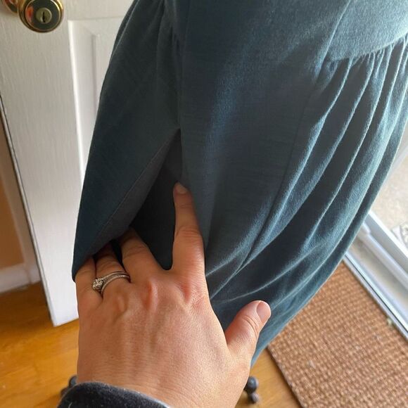 MADEWELL | keynote ponte sleeveless turquoise dress XS - Picture 11 of 13